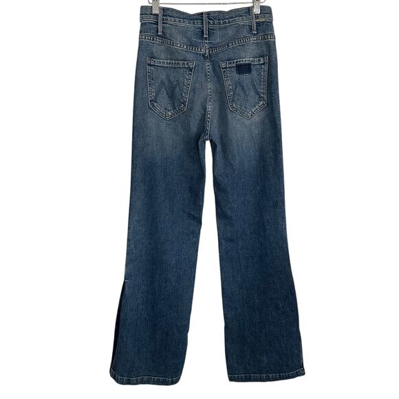 Mother The Hustler Sidewinder Jeans 27 Cowboys Don’t Cry Flare High Rise - Picture 8 of 14